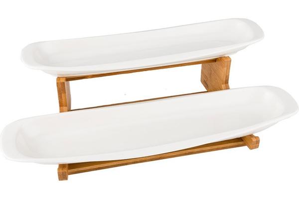 Hayal | Kase Seti | 3 Parça | Fine Porselen | Bambu | By-alz-p180374