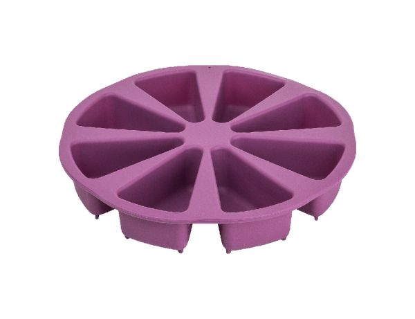 قالب كيك من السيليكون المقشور من 048 إلى 12 دائريًا مقاس 27X27X4.3 سم