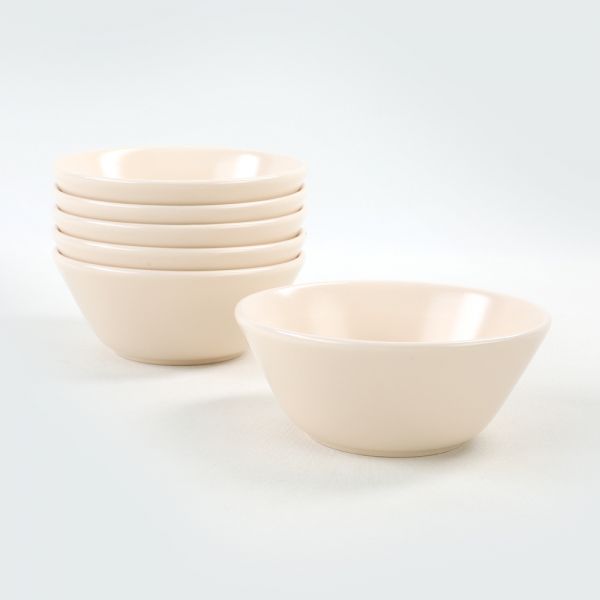 Mat Krem Hitit Çorba Kasesi 14 Cm 6 Adet | Keramika