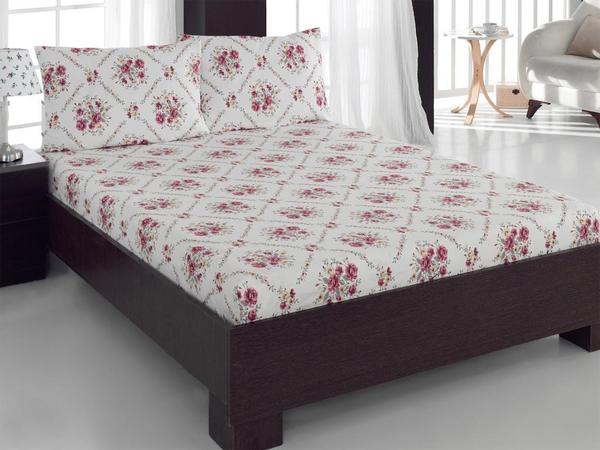 Ensemble de draps à fleurs doubles