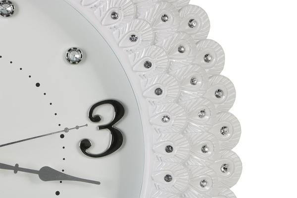 Almina Çiçek Desenli Yuvarlak Duvar Saati