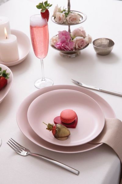 Kütahya Porselen Rosa 29 Parça Yemek Takımı Mat Pembe