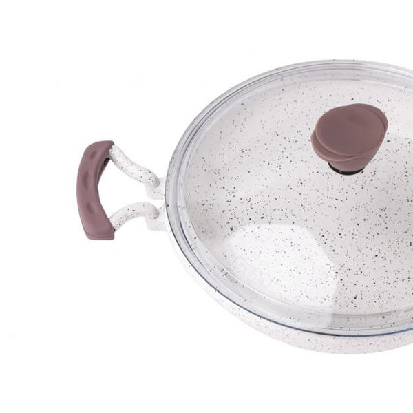 Gravita Covered Casting Pan 22 cm Weiß | Krone