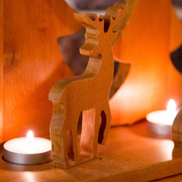 حامل شمعة زينة الغزلان