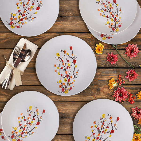 Autumn Bud Service Plate 26 Cm 6 Pieces | Keramika