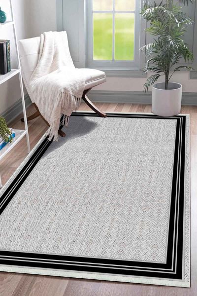 Birkilim Yıkanabilir Dekoratif Halı İpeksi Kaymaz Taban | MLN-IP-SD-362