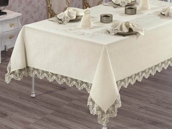 Französisch Guipure Fulya Lace Tischdecke Set - 26 Stück
