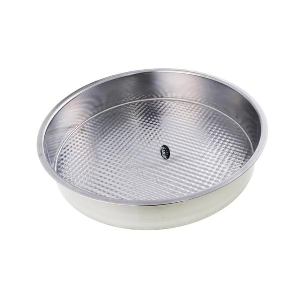 Zarif XL Çiğ Köfte Tepsisi Paslanmaz Çelik 47 cm