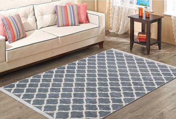 Dinarsu Yıkanabilen Halı | Sunshine | Gri | 1082-grey