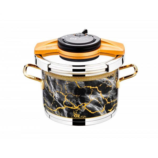 Öz Life | Işıl Dekorlu 2 Parça Düdüklü Tencere 6 Lt