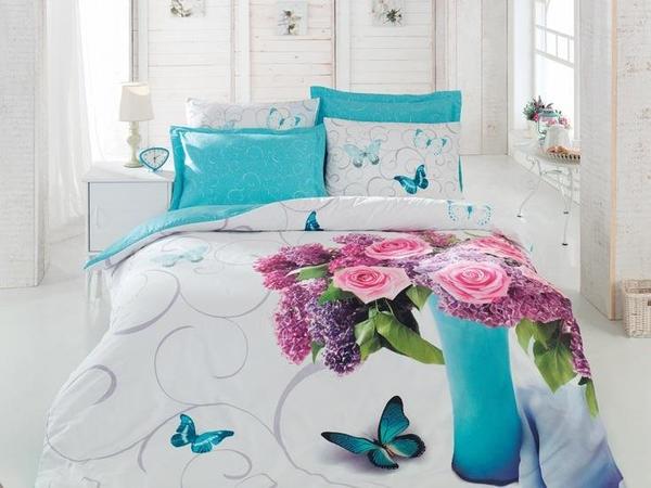 Cotton Box Ranforce 3D Life Serisi Nevresim Takımı Çift Kişilik 4 Adet Meri