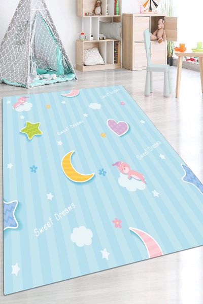 Birkilim Yıkanabilir Dekoratif Halı İpeksi Kaymaz Taban | MLN-IP-HP-691