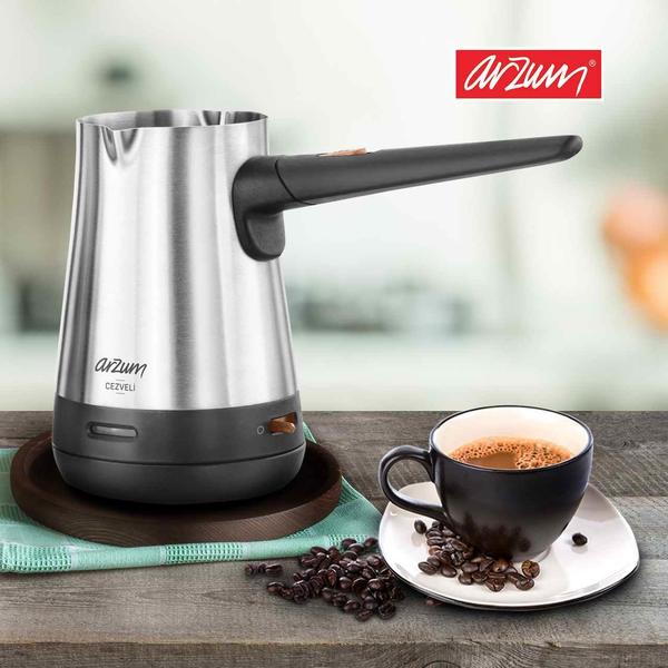 Arzum Cezveli Türk Kahvesi Makinesi - Mat Gümüş