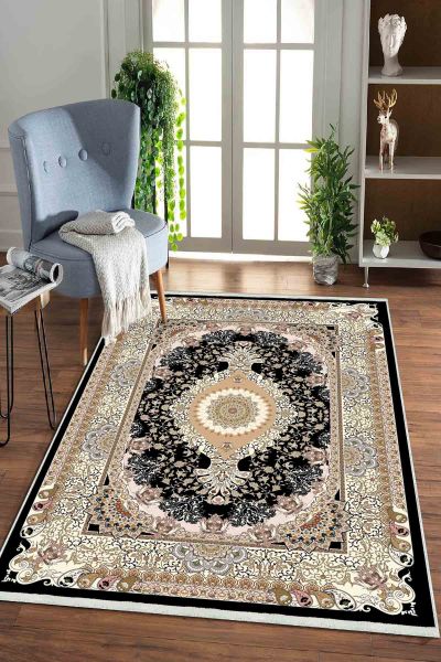 Birkilim Yıkanabilir Dekoratif Halı İpeksi Kaymaz Taban | MLN-IP-HK-095