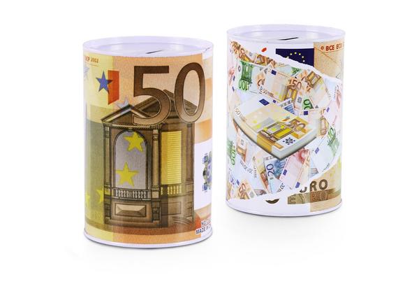 Dekonaz 50 Euro Para Desenli Kumbara Kutusu