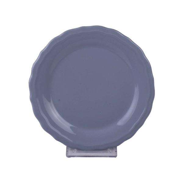 طبق حلويات جوليت مسحوق رمادي 6 قطع 17 سم | كيراميكا