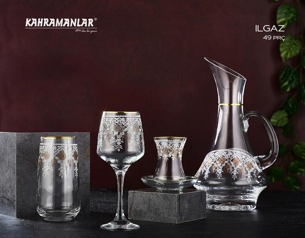 Ilgaz Gold 49-teiliges Kristallset