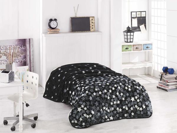 Sterne Single Blanket Black | Hobby