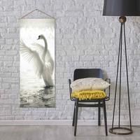 Askılı Kanvas Tablo - Kuğu Askılı Kanvas Tablo - Kuğu