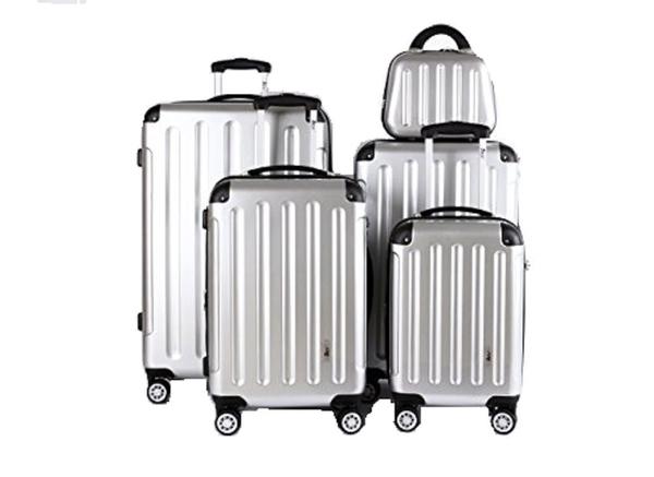 İmex 5 Parça Bavul Valiz Seti | Gümüş