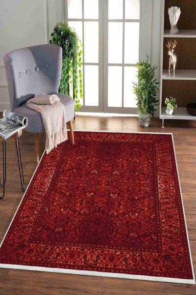 Birkilim Tapis Décoratif Lavable Soyeux Base Antidérapante | MLN-IP-HK-0163