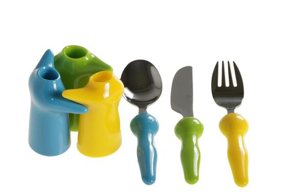 Evoks 3 Parça Çocuk Çatal Kaşık Bıçak Seti | EVX-2601-B