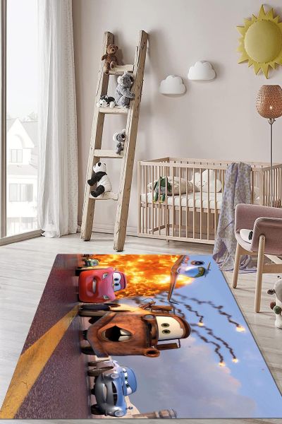 Birkilim Yıkanabilir Dekoratif Halı İpeksi Kaymaz Taban | MLN-IP-HP-793