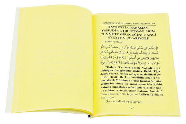 Refusing to Hayrettin Karaman's Superstitious Views-