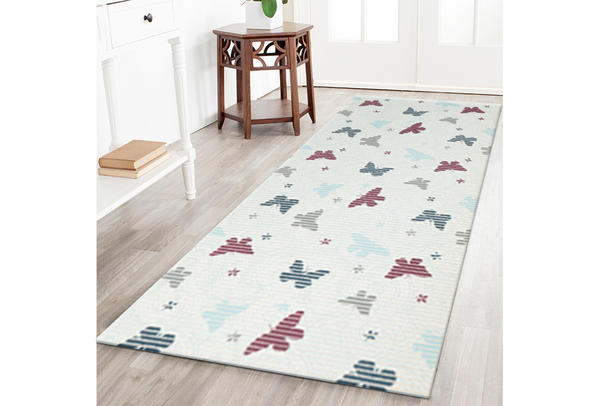 Tapis de bain décoratif Aquamat | Polyester | Papillon à motifs | 65cm | Aquamat-0019