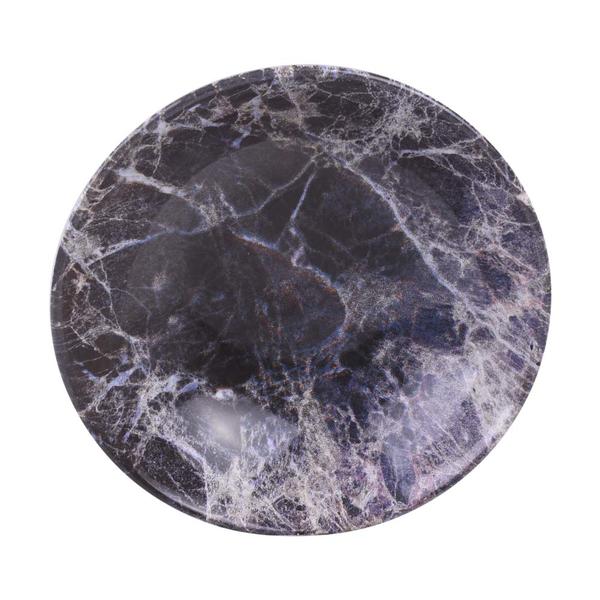 Siyah Mermer Alfa Yemek Tabağı 22cm 6 Adet - 17278 | Keramika