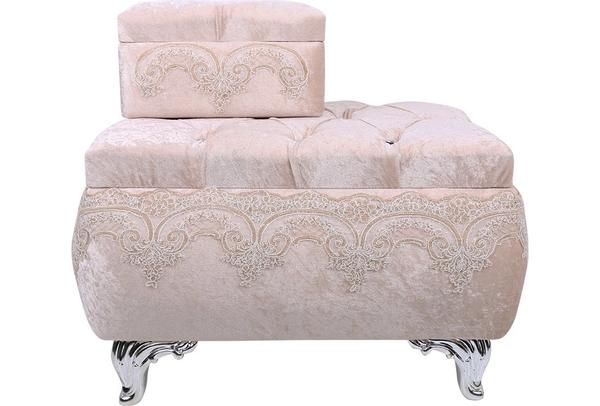 Dekonaz 2'li Çeyiz Sandığı | Dt-310-Kahve