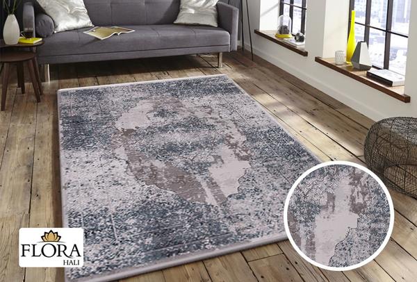 Flora Krizantem Collection Halı | Mavi | F-1677A-Blue