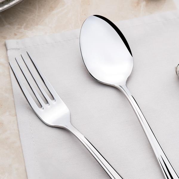 Maxi plain 30-piece cutlery set
