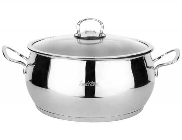 Tantitoni | Basic Paslanmaz Çelik Sığ Tencere 24x8.2cm