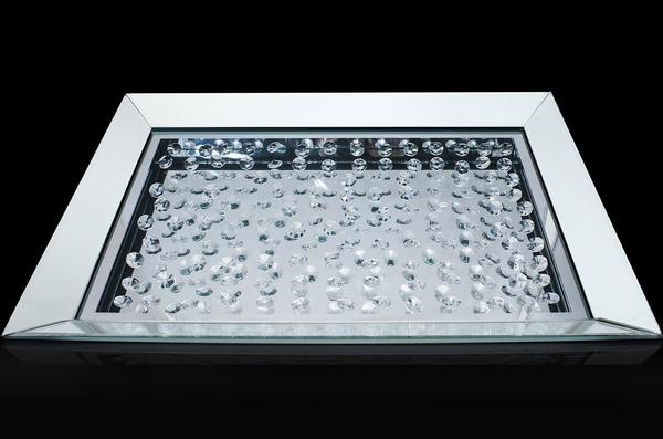 Dekonaz Lüks Aynalı Kristal Taşlı Tepsi | DTX-LASKT-1A