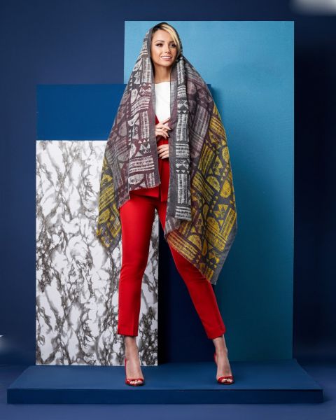 Dekonaz | Desenli Modern Tasarımlı Bayan Eşarp | DKNZ-31344