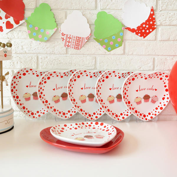 Ensemble de gâteau Love Cake 7 pièces pour 6 | Keramika