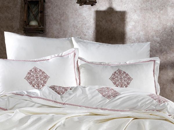 Dowery Adenya Embroidered Bridal Set Ecru