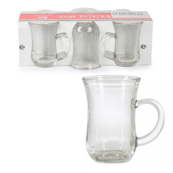 GC6203HE / 6WFS ANTALYA GLASS CUP 6LI HELEN 170cc | IPEK-5131