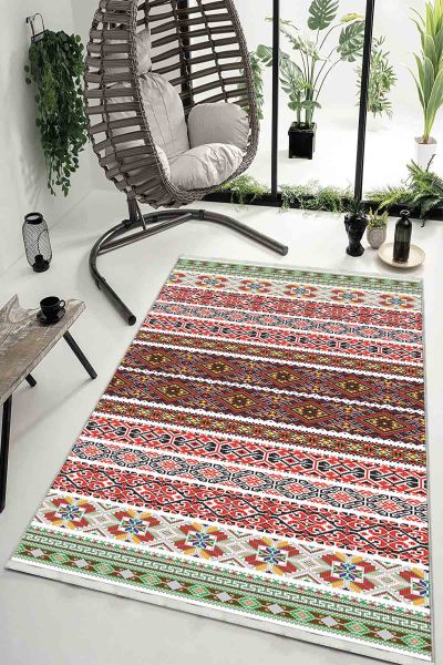 Birkilim Yıkanabilir Dekoratif Halı İpeksi Kaymaz Taban | MLN-IP-HK-020