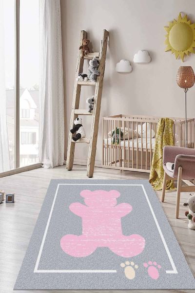 Birkilim Yıkanabilir İpeksi Kaymaz Taban Çocuk Odası Halısı | MLN-IP-HT-1150