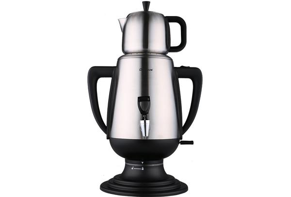 Duygum Elektrikli Semaver | Siyah | 4.4 L | 2200W | Paslanmaz Çelik | Gsm-001-Siyah