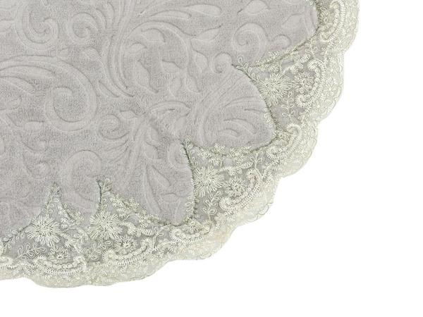 Lisa Fransız Güpürlü 2 Li Banyo Paspas Takımı Gri