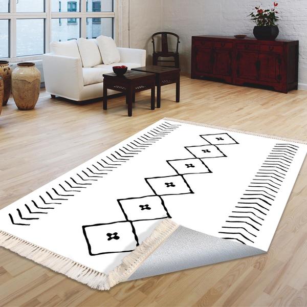 Milano Yıkanabilir Dekoratif Halı Kaymaz Taban | 8mm | MLN-DOT-HT571