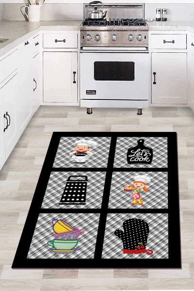 Birkilim Yıkanabilir İpeksi Kaymaz Taban Mutfak Halısı | MLN-IP-HT-822