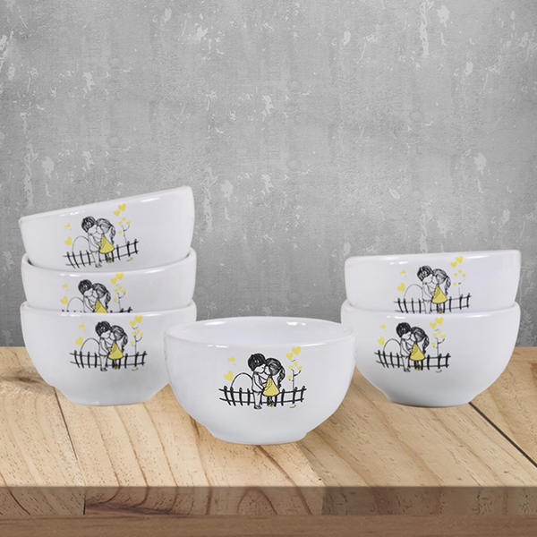 Keramira Yellow Cloud Bowl 8 cm 6 Pieces | Keramika