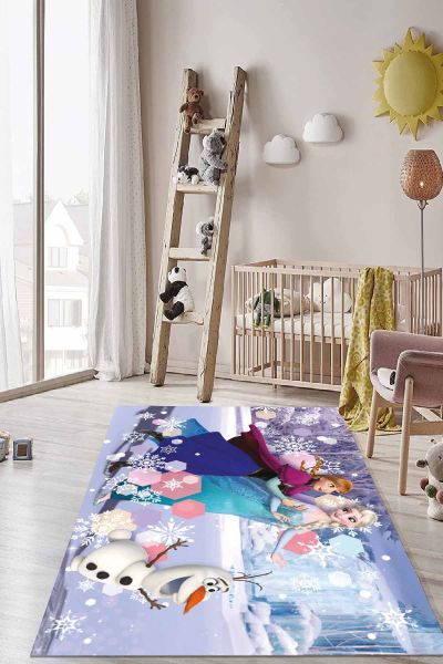 Birkilim Yıkanabilir İpeksi Kaymaz Taban Çocuk Odası Halısı | MLN-IP-HT-1176