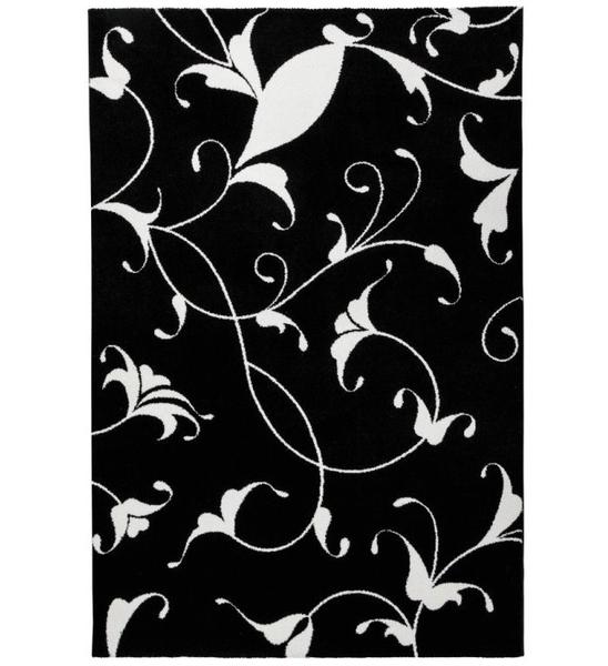 Obsession My Solid Collection Teppich schwarz & weiß Polypropylen | baw390blac080150