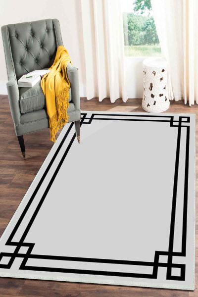 Birkilim Yıkanabilir Dekoratif Halı İpeksi Kaymaz Taban | MLN-IP-SD-023