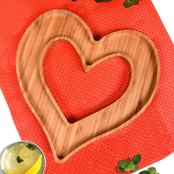 Z-Bambu-188 Heart Snack Bowl 26x25x2 Cm | Z-Bamboo